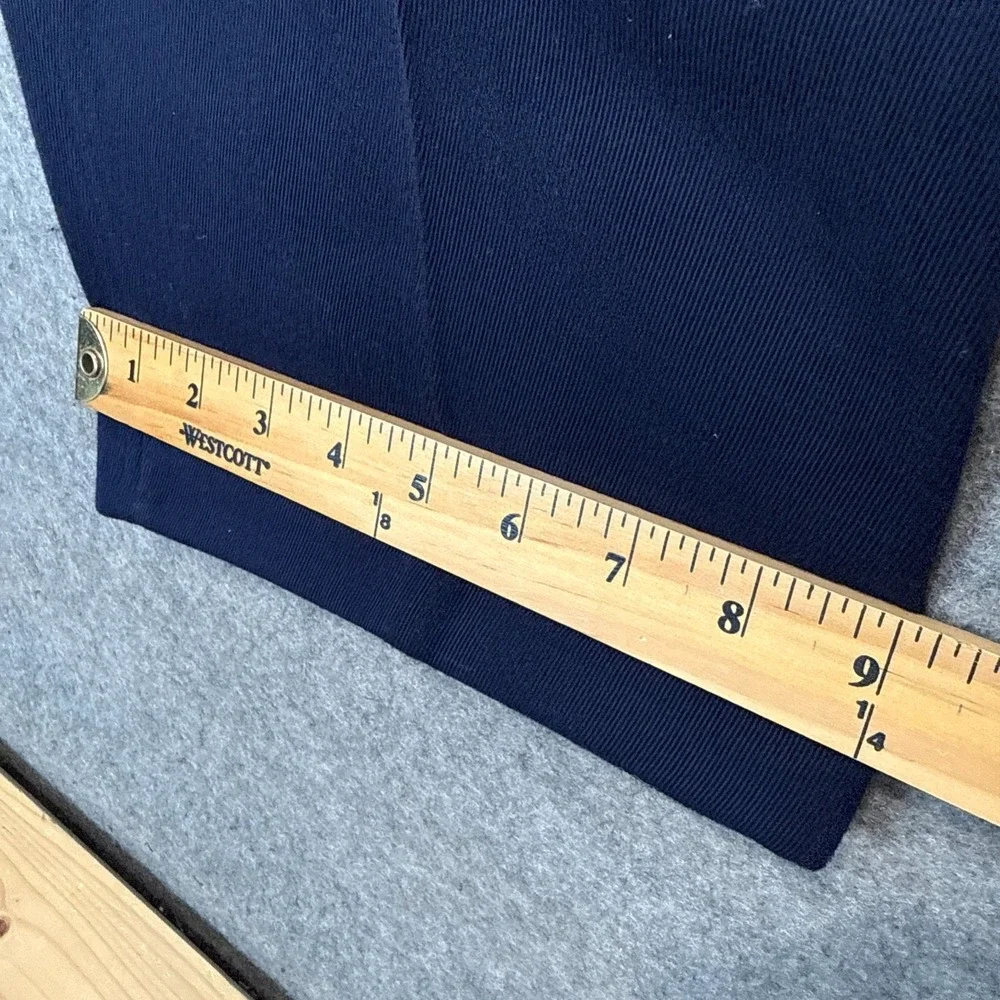 VTG Polo Ralph Lauren Pleated Cotton Pants Mens 34x32 (fits 32x29) Navy 90s Y2k